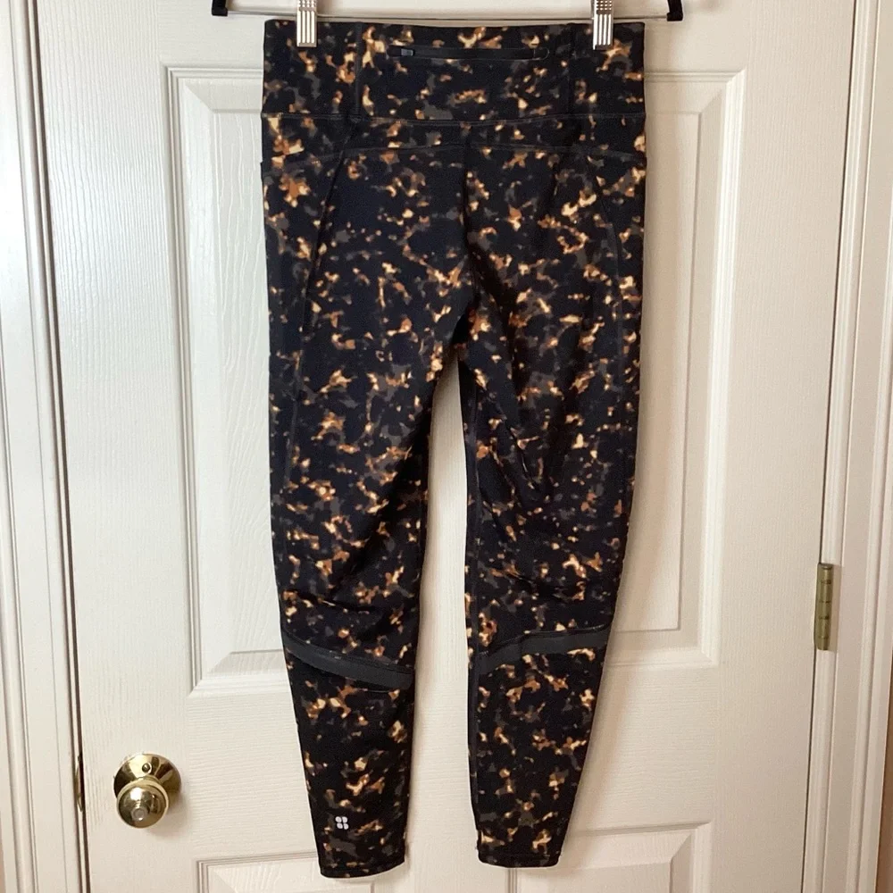 Sweaty Betty NWT The Zero Gravity Brown Tortoise Shell 7/8 Leggings - M
